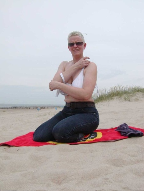 mature beach nude photo