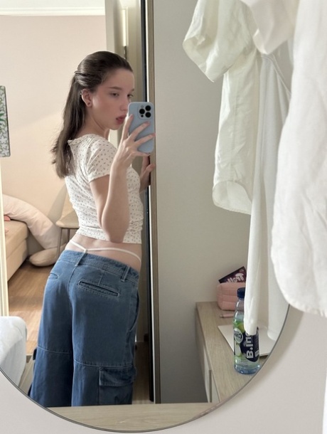 bent over selfie hd pic
