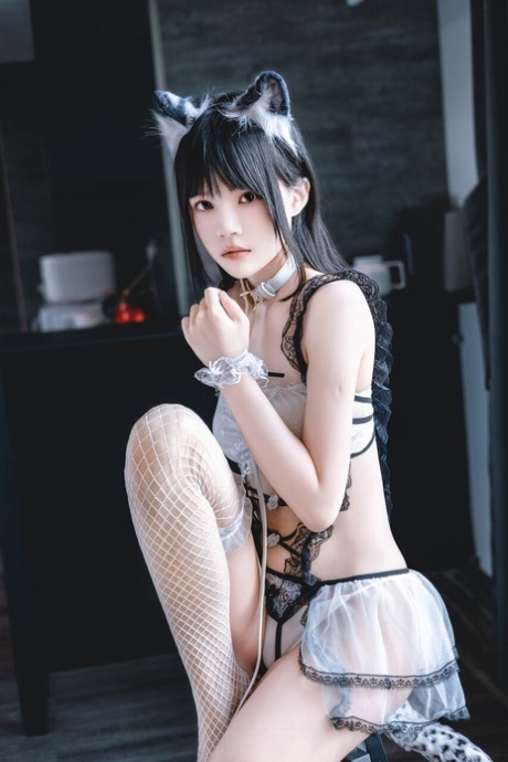Cosplay-Dessous hübsche pornografische foto