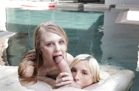 double blowjob hot naked photo