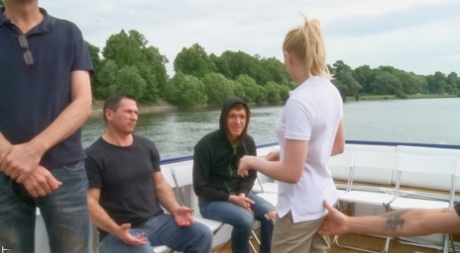 blonde gangbang hot sexy img