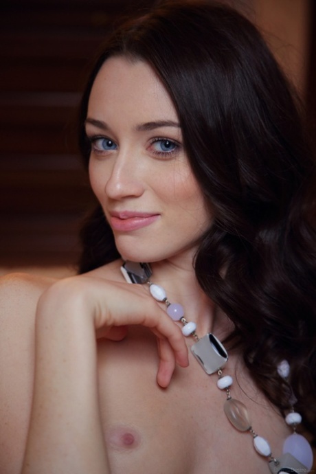 brunette blue eyes art xxx img