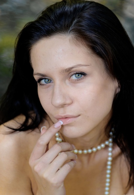 brunette blue eyes beautiful porn img