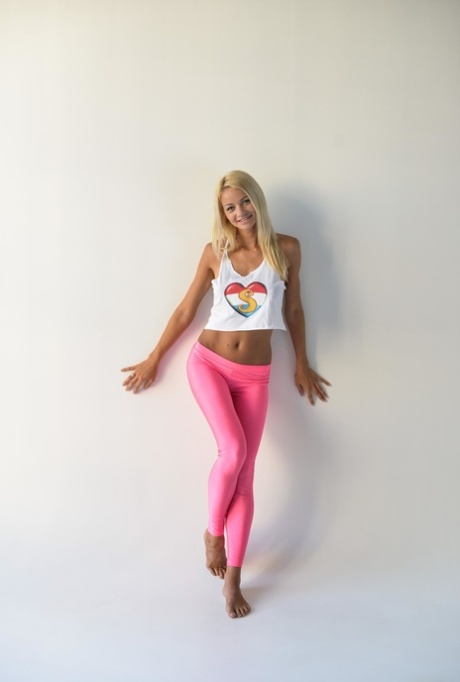 blonde yogabukser top flot img