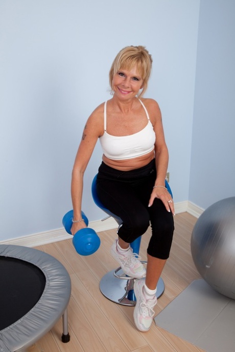 mature yoga pants nudes image