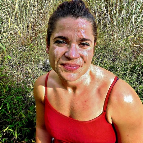 milf facial pornographic image