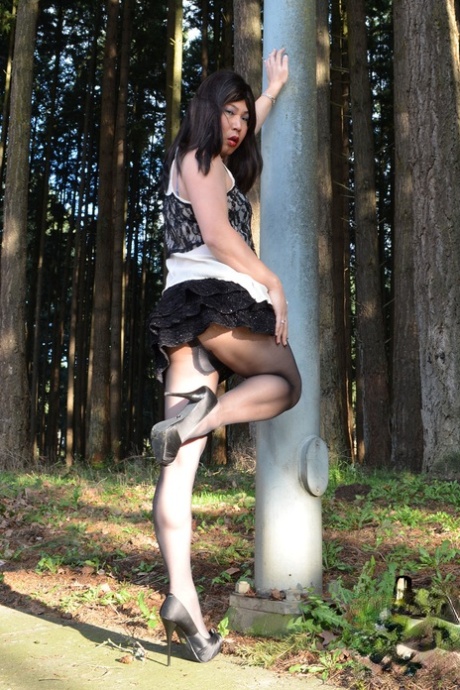Ladyboy-Strumpfhosen xxx schöne galerie