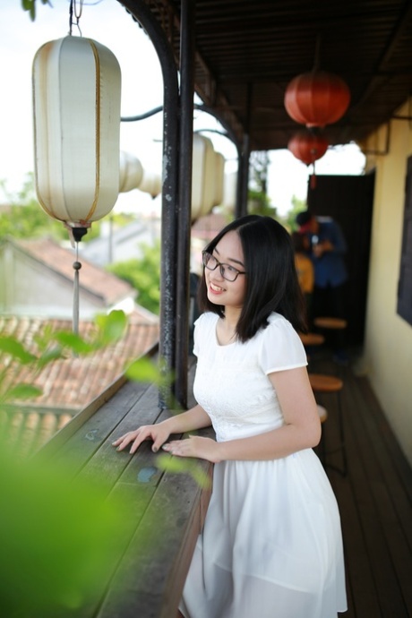 asian glasses beautiful xxx photo