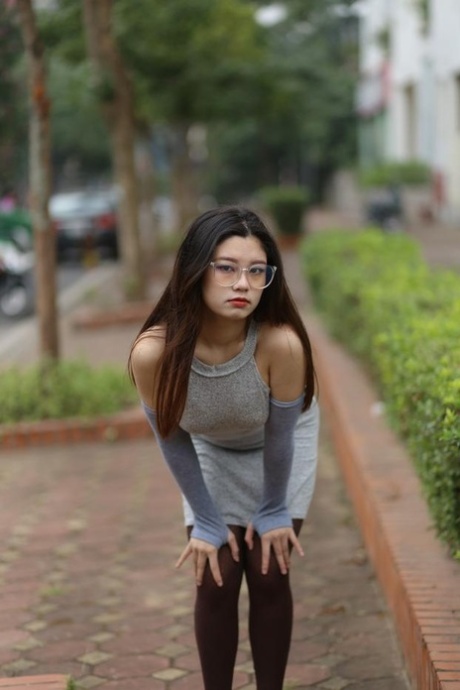 asian glasses hot naked images