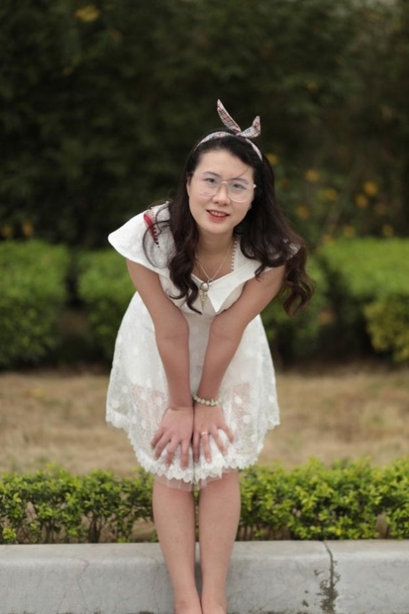 asian glasses hot image