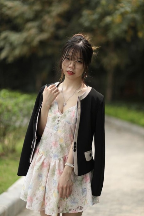 asian glasses art naked photo