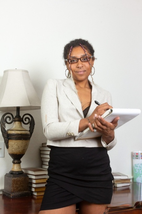 secretary glasses nice photo
